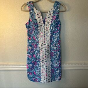 Lilly Pulitzer Blue and Pink Patterned Dress